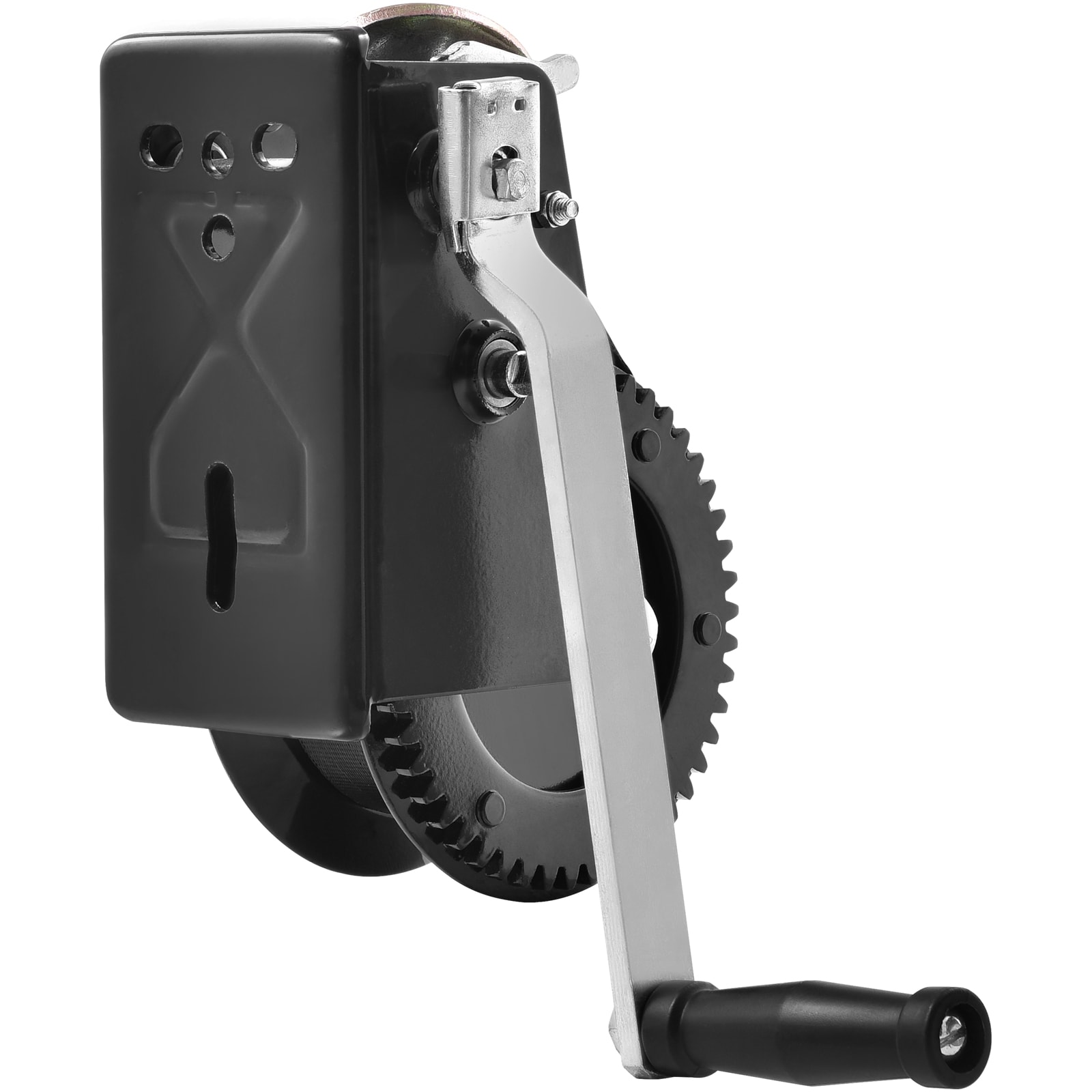 Hand Winch With Polyester Strap And Two-way Ratchet For Trailers_voghion.com